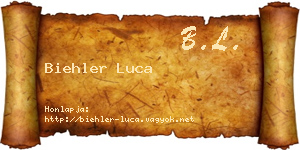 Biehler Luca névjegykártya